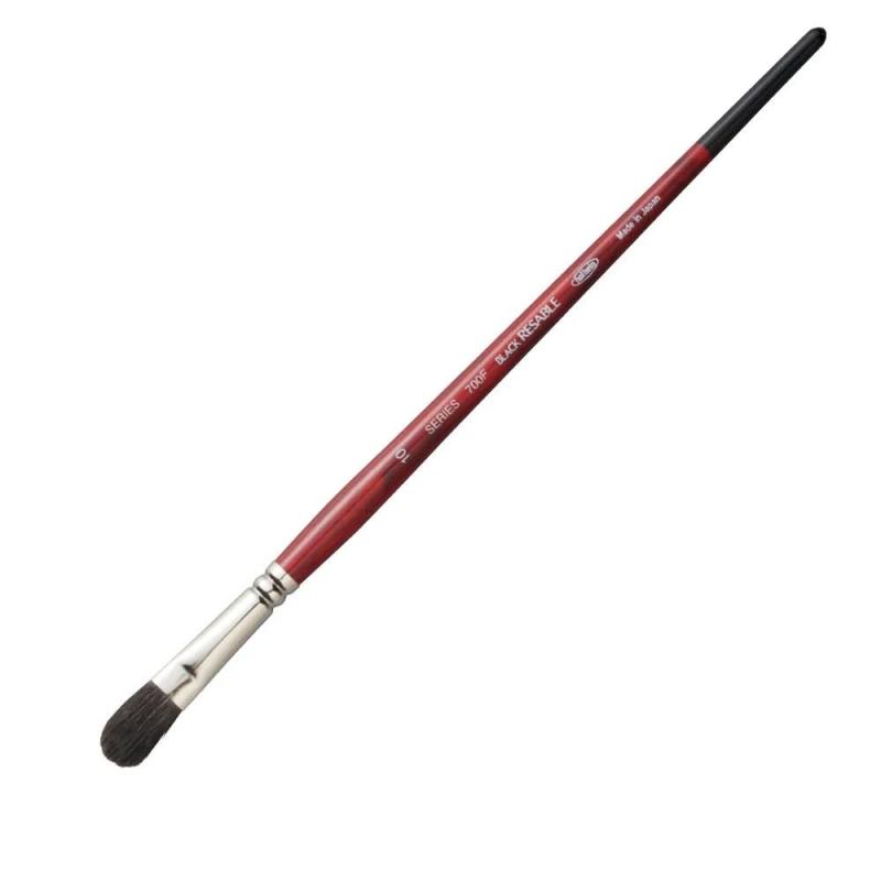 ホルベイン 水彩画筆 ブラックリセーブル 700F フィルバート 10号 204106