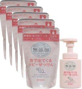 ミヨシ 無添加 泡で出てくるベビーせっけん ポンプ250ml 1個 + 詰替用220ml 5個セット 6個アソート ミヨシ 無添加 泡で出てくるベビーせっけん ポンプ250ml 1個 + 詰替用220ml 5個セット 6個アソート
