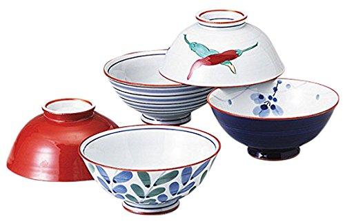   : ͭľ Ѥ  å Japanese Rice bowl x5pcs set Porcelain/Size...