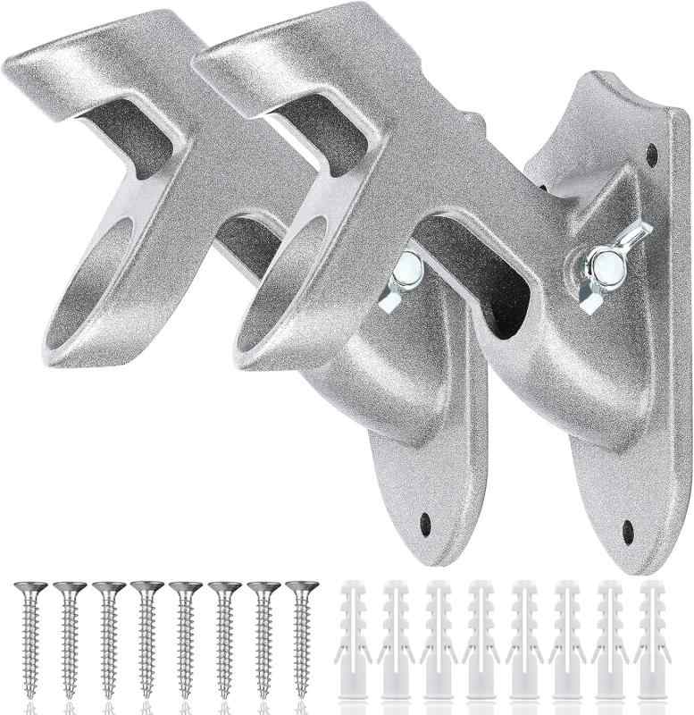 koundeneko 旗立て 旗立台 Z型 旗ホルダー 2個セット ウォールマウント 45度/90度 角度調節可能 国旗 ブラケット 取付金具付き フラッグポー...