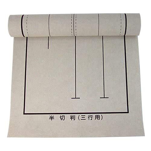 下敷き 両面罫入ベージュ 三行、四行用 半切判 450×1510mm フェルト2.7mm