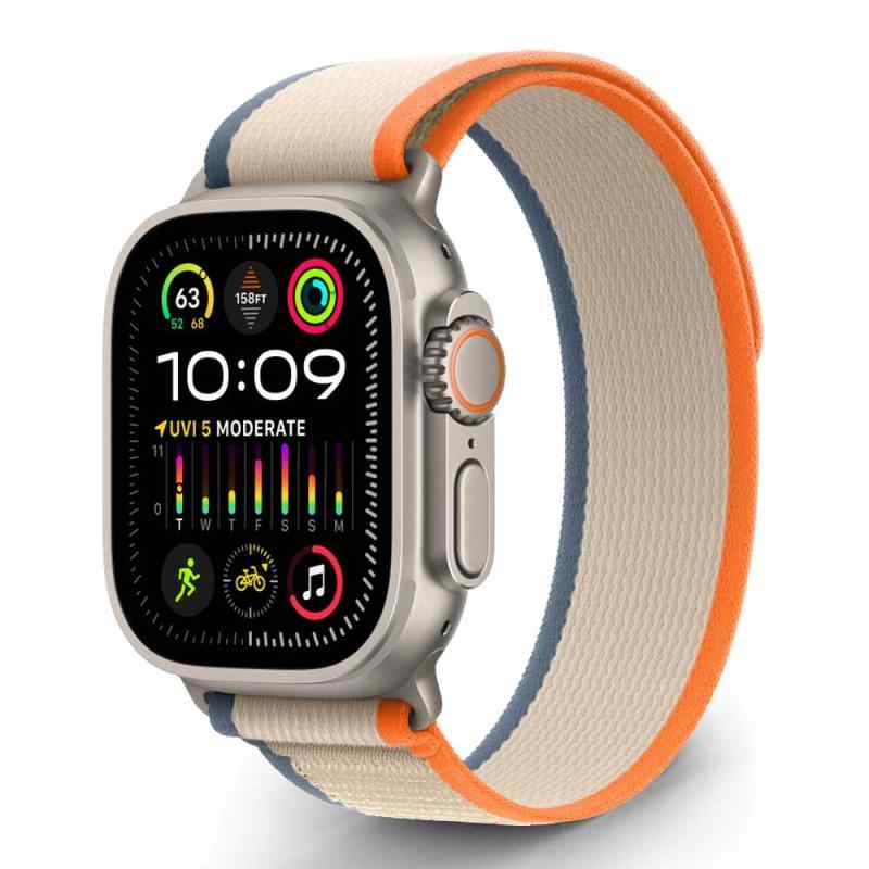 トレールループバンド 対応 Apple Watch Ultra 49mm 46mm 45mm 44mm 42mm 41mm 40mm 38mm, スポーツ編組交換用バンド 対応 iWatch Ultra 3/2/1 Series 11/10/9/8/7