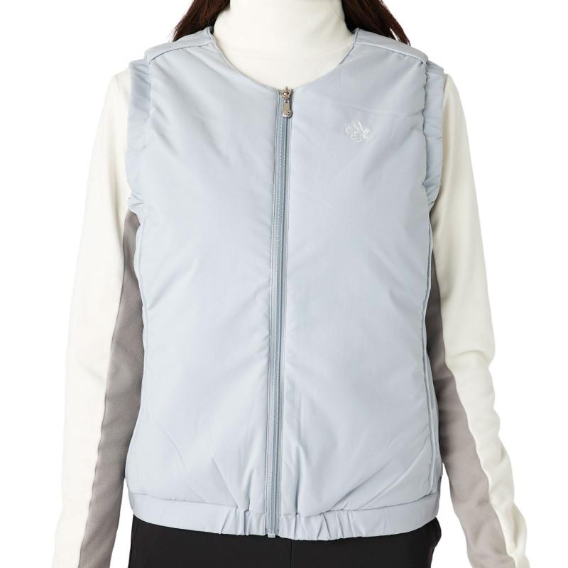 [マリクレール] 薄中綿 撥水 保温 ベスト 735250 レディース