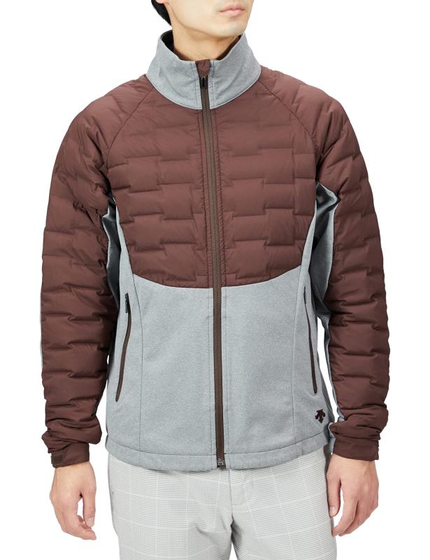 [デサント] 【22年秋冬モデル】 ゴルフ ブルゾン ダウン エアーポケット 軽量 ストレッチ 防風 保温 スタイリッシュ 再生羽毛 ECO メンズ