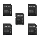 5個パック - Sandisk MicroSD MicroSDHC - SD SDHCアダプター最大32GBのメモリカードで動作します(バルクパッケージ)。