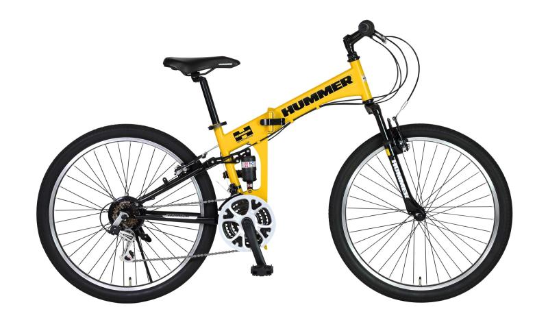 HUMMER(ハマー) FD-ATB2618Wsus 26インチ 折りたたみ式マウンテンバイク Wサスペンション搭載 18段変速 63276