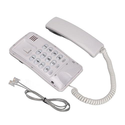 KXT 438 リダイヤル、ミュート機能、ホーム オフィス用クイック フラッシュを備えた壁掛け家庭用電話機..