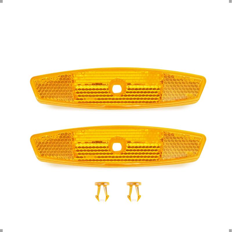 BAR AUTOTECH | 自転車 リフレクター 反射板 簡単取り付け マウンテンバイク ロードバイク 夜間走行アクセサリー JIS規格適合品