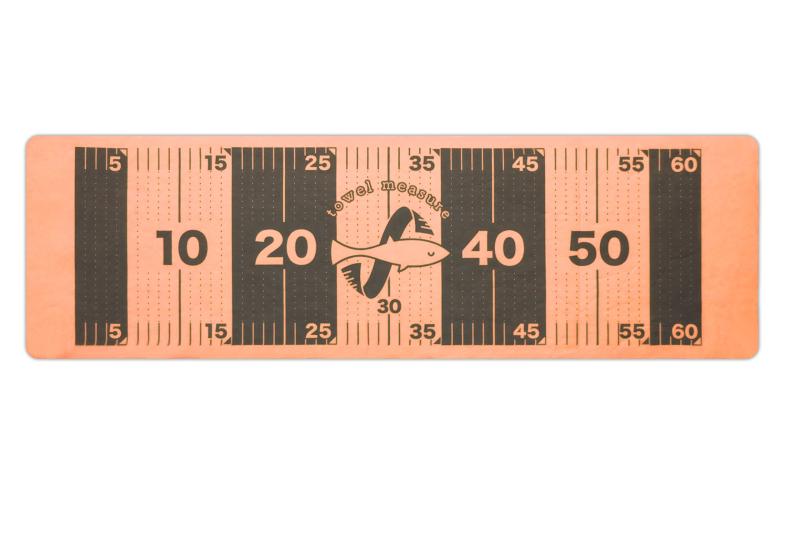 さかなにやさしいタオルメジャー 日本製 釣り フィッシングメジャー 簡易スケール 魚測定 魚 レジャー アウトドア