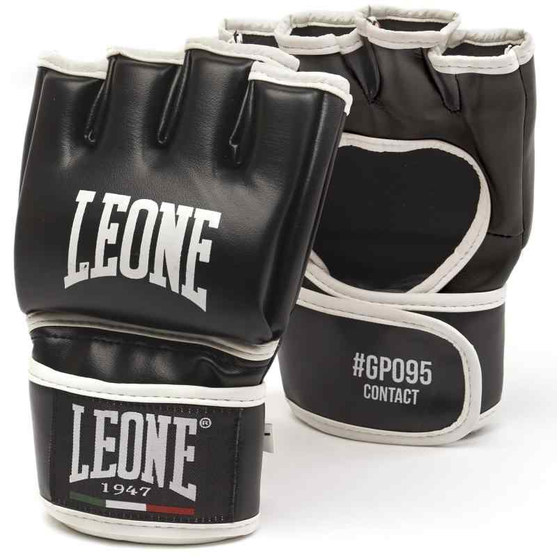 LEONE 1947 MMA オープンフィンガー グローブ [ CONTACT ] 合成皮革 トレーニンググローブ ブラック GP..