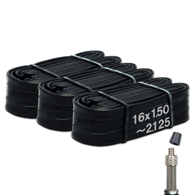 シンコー(Shinko) 自転車 チューブ 3本セット 16インチ 16×1.50~2.125 前後プラス予備チューブ付き 自..