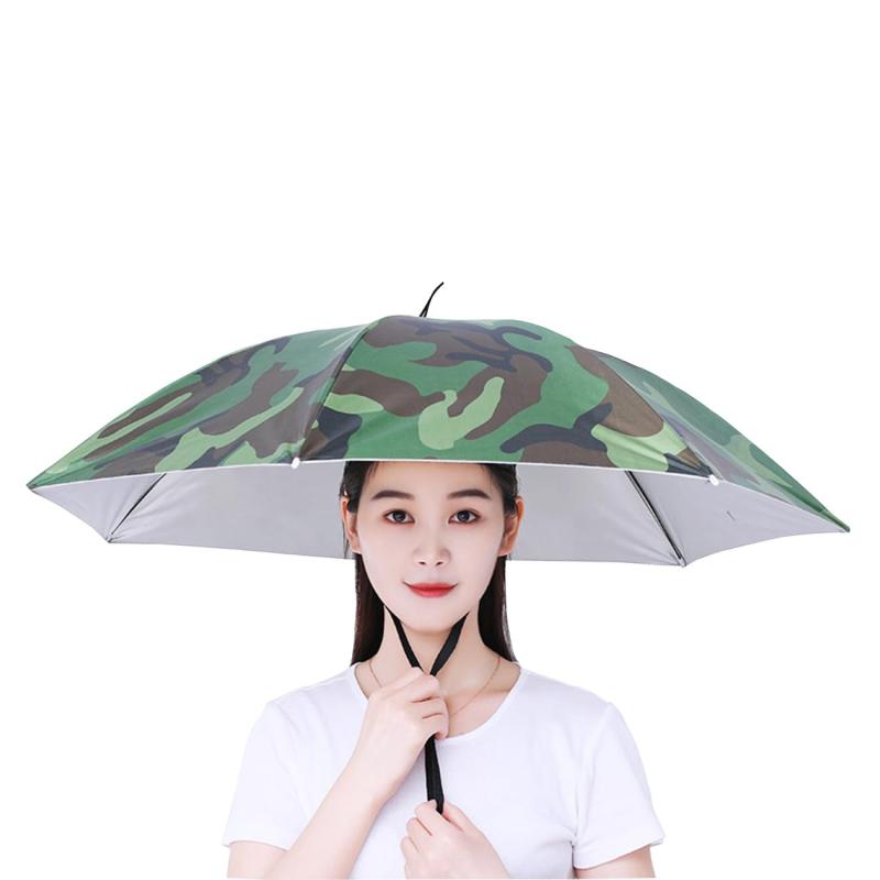 アンブレラハット かぶる傘 帽子傘 釣り傘 かさぼうし 頭に乗せる日傘 日傘 農作業帽子 紫外線対策 両..