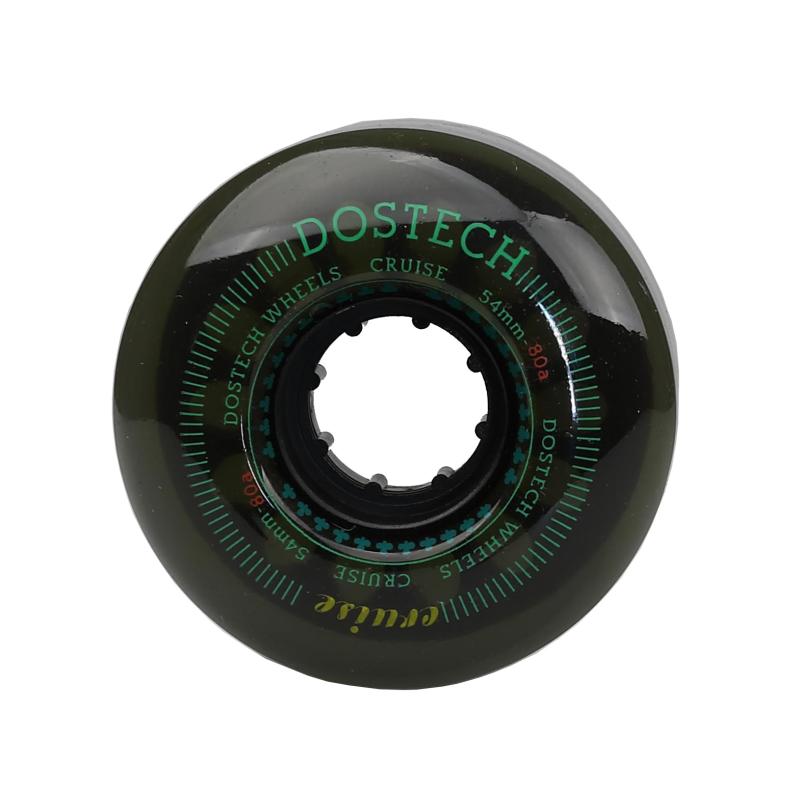 DOSTECH ドステック クルーズウィール クリアブラック 54mm 80a (スケートボード ソフトウィール)