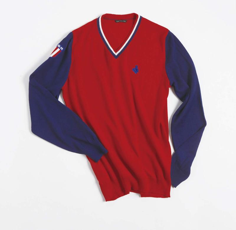 デマルキ De Marchi 自転車 ロードバイク クラシック イタリア製 USA SWEATER BLUE/RED Sサイズ 801239..