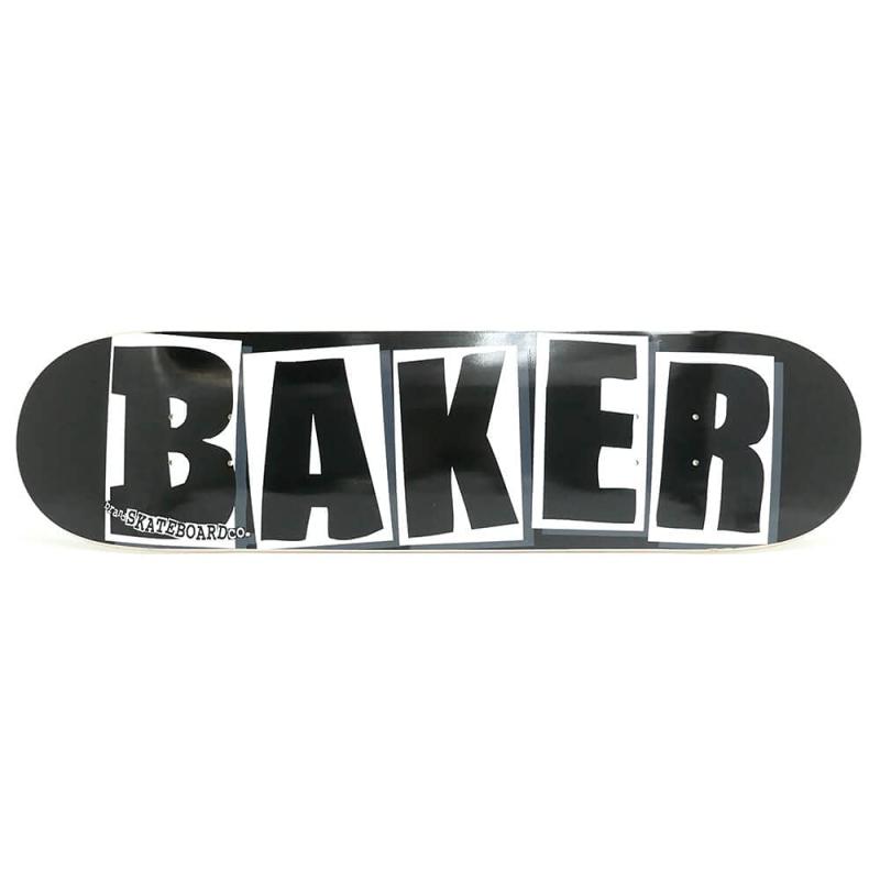 スケートボード スケボー BAKER DECK ベイカー デッキ TEAM BRAND LOGO BLACK/WHITE 8.0