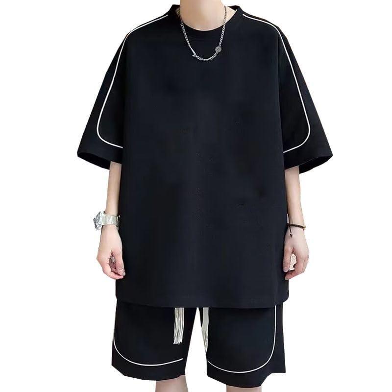 [BUTMYJ] tシャツ メンズ 上下セット 2点セット 半袖 スポーツウェア ハーフパンツ ショットパンツ カジュアル ルームウェア おしゃれ 春 夏 秋 部屋着夏服 冷感 tシャツ ジャージ