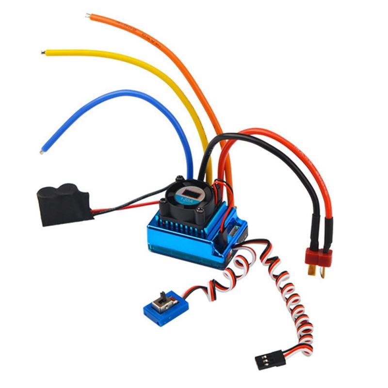 Rakuten - RCレーシングESC 120Aセンサー大電流スピードコントローラーRCカーアクセサリー1/8 1/10 1/12カークローラーボート交換部品アクセサリー