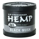 ヘンプ(HEMP) ルームフレグランス エアーフレッシュナー ジェル ブラックムスクの香り 80g NAX-050-002