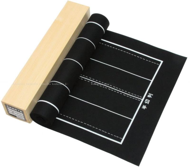 弘梅堂 書道下敷き 「半切判 罫線入 黒」 フェルト 2.7mm
