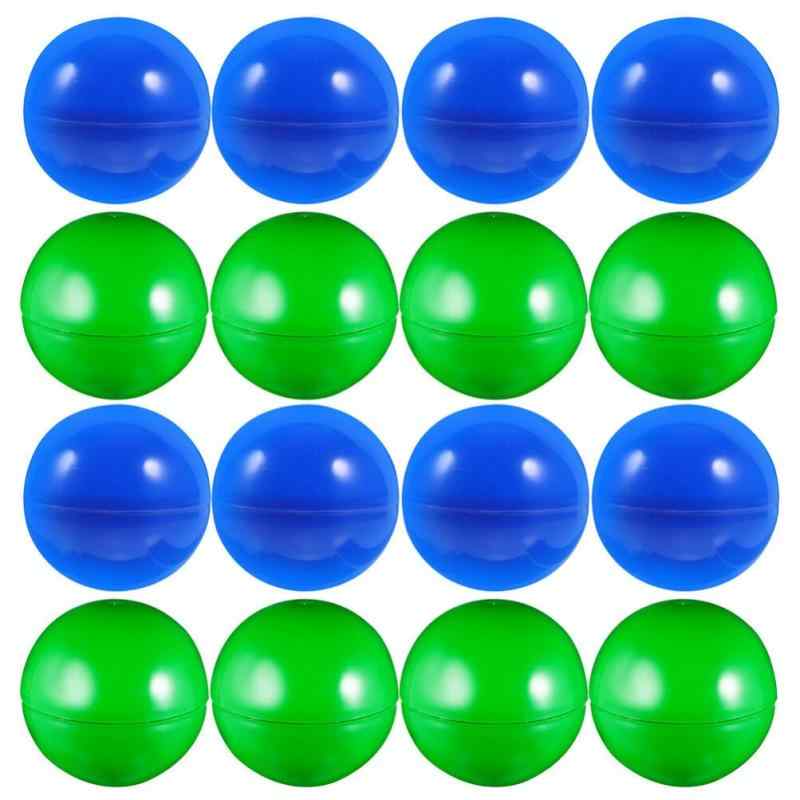 Abaodam 50個 プラスチック 宝くじ ボール 40Mm 中空 ラッフル ボール ラウンド 自動販売機 カプセル ..