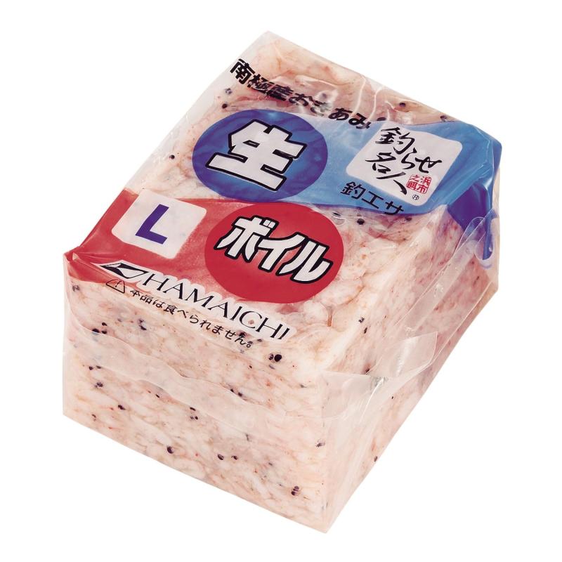 〈冷凍釣りエサ〉浜市［HAMAICHI］沖レンガ 生&amp;ボイル 【Lサイズ】×2個セット(生とボイル)【冷凍】