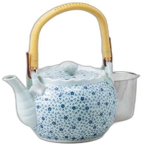 風たより8号土瓶（アミ付） [ 16 x 16 x 13cm 1500cc ] | 土瓶 セトモノホンポ(Setomonohonpo)