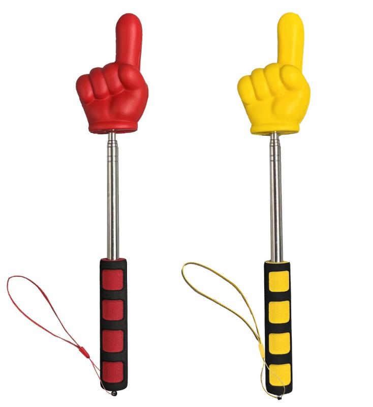 siawadeky 指示棒 ポインター 2本セット かわいい 手のデザイン 指差し棒 伸縮自在 ハンドポインター ..