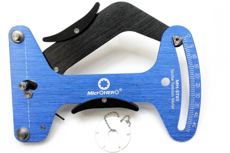 MicrOHERO製 スポーク テンションメーター 張力度 張力計 176kgfまで測定 [自転車張力測定器] ロードバイク マウンテンバイク MH-ST01 スポークテンションメーター TM-1(4)
