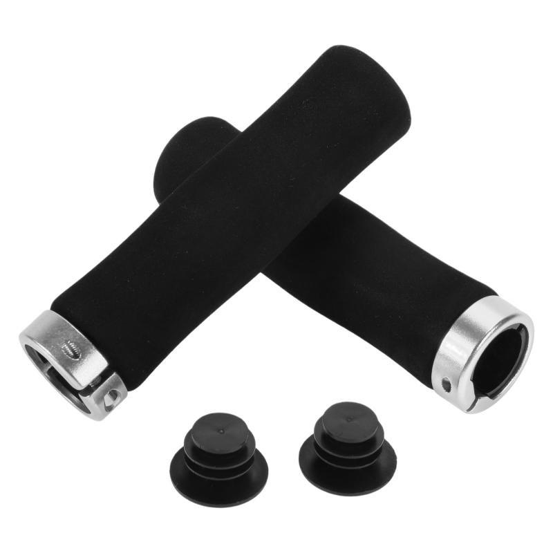 BULLSPANN 1セット 自転車ハンドルバーグリップ 人間工学に基づいた設計 スポンジ自転車グリップ シン..