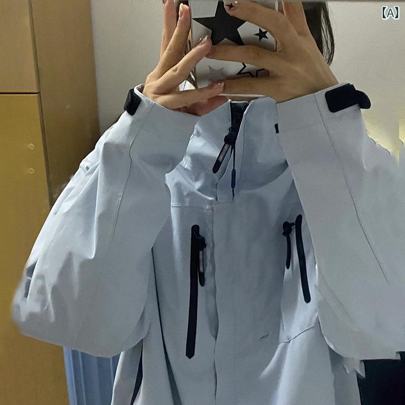 女性用 ジャケット コート 長袖 レディース フード付き 登山 ハイキング アウトド...