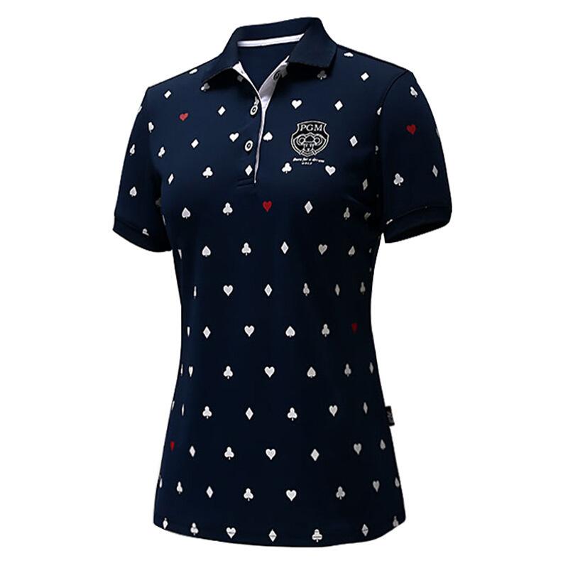 レディース 短袖 Tシャツ モダール ポリエステル メッシュ メンズ風 トップス ポロシャツ かわいい かわいい柄 運動 ゴルフ ランニング サイクリング フィットネス ダンス ピンク ネイビー 春夏 軽量 速乾 吸汗 伸縮性 通勤 普段使い アウトドア