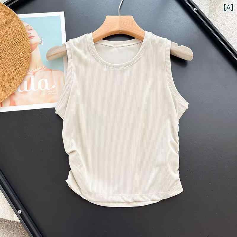 ・カテゴリ: Tシャツ・風・主な素材: 綿95%以上.ナイロン.ポリウレタン30%以下・柄: 単色・袖丈: ノースリーブ・ネックライン: クルーネック・カラー展開: ホワイト.ブルー.ブラック・サイズ展開: M.L.XL
