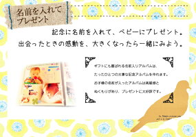 出産祝い・誕生記念・ベビー名前入り記念アルバム