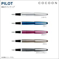 ★☆父の日キャンペーン名入れ無料☆★名入れ可能*空彫り*PILOT(パイロット)万年筆COCOOM(コクーン)FCO-3SR【文具ならオレンジウェブ】【万年筆パイロット】
