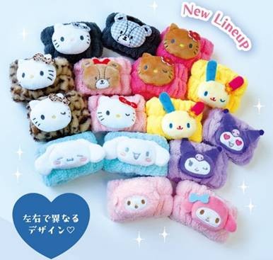 サンリオキャラクターズ 吸水リストバンドVer2 両手用2個セット 洗顔 家事洗い物 水濡れ防止 袖濡れ防止 マイクロフ…