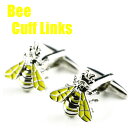 Bee 蜂デザイン カフスボタンカフスリンクス カフリンクス