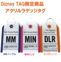 アウトレットセールディズニーアクリル ラゲッジタグ Disney TAG限定商品 トラベルネームタグ ラゲージタグ