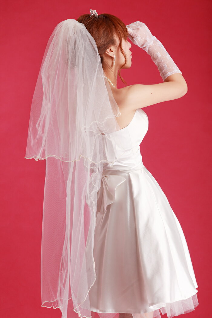 【ネコポス便は送料無料】ウェディングベール-T