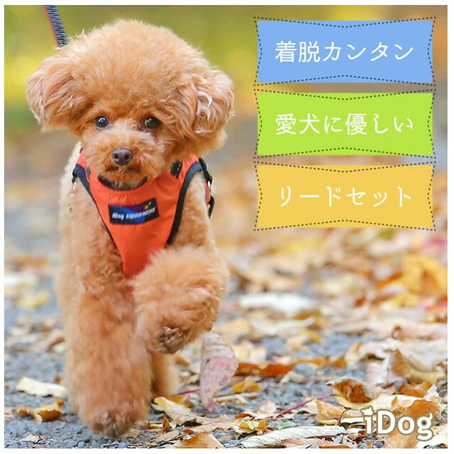 【訳アリ：商品入れ替え】iDog 犬用コンフォートハーネス リード付き IDOG EQUIPME...
