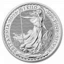 イギリス 2023 ブリタニア1キロ純銀銀貨 32.15オンス 重さ1キロ 直径10cm 999silver 保証書付き 新品未使用