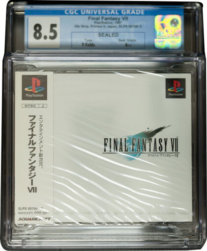 CGC 8.5 SEALED 新品未開封 ファイナルファンタジーVII 1997年発売 プレイステーション CGC 8.5 SEALED 新品未開封 ファイナルファンタジーVII 1997年発売 プレイステーション