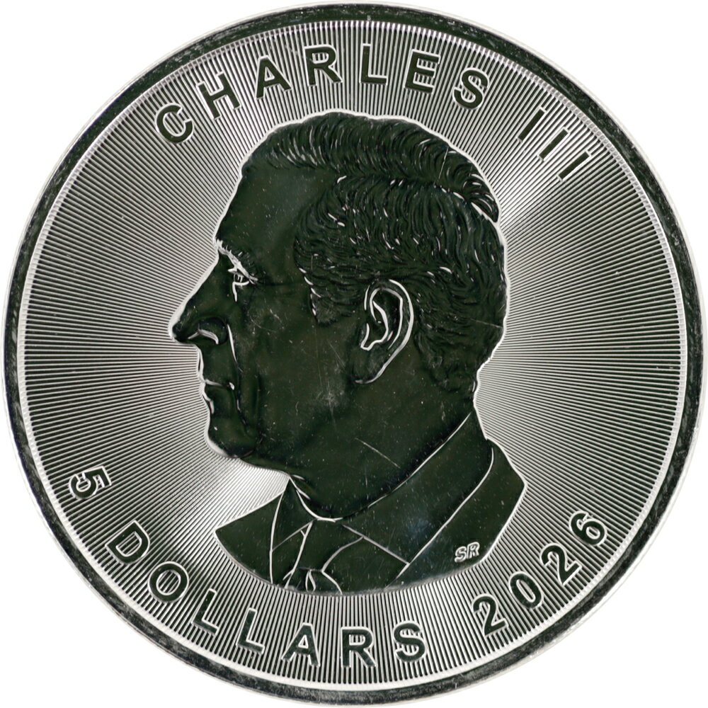 カナダ 2026メイプルリーフ純銀銀貨 1オンス 31.1g 999silver 直径38mm 新品未使用 保証書付
