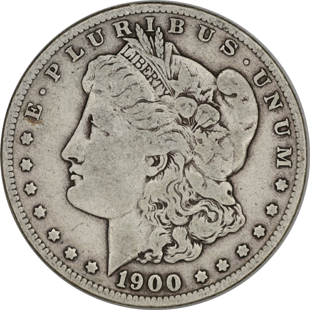 アメリカ　1900年　美品　モルガン銀貨　 900silver 38.1mm 保証書付き
