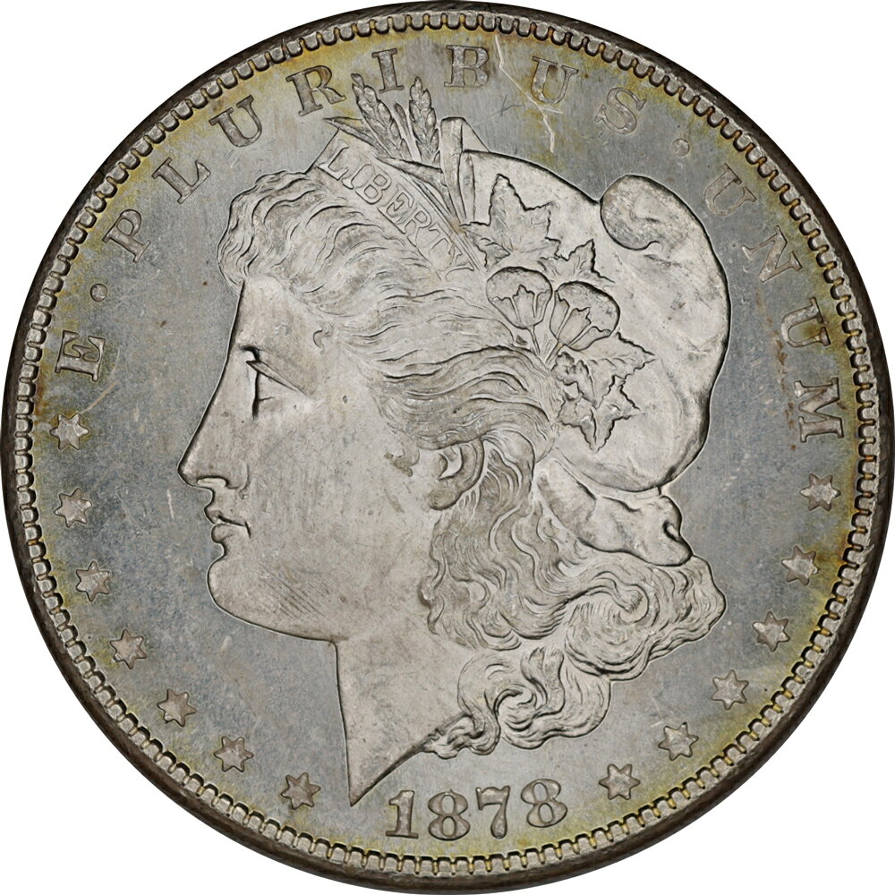 アメリカ　1878年　未使用　プルーフライク　モルガン銀貨　 900silver 38.1mm 保証書付き