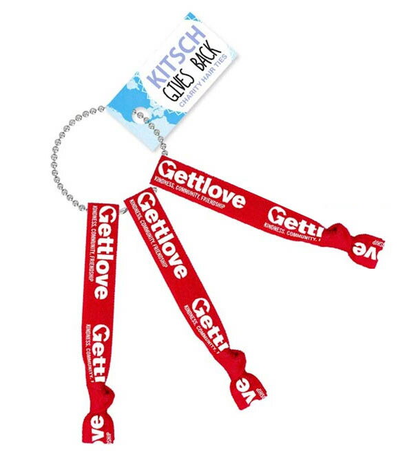 Rakuten - 【限定品】Kitsch キッチュ キーリング付きヘアアクセサリー3本セット ヘアゴム ブレスレット Charity Hair Ties