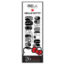 NCLA×ハローキティ(エヌシーエルエー)モッドキティ柄ネイルシール/Mod HELLO KITTY/ネイルラップ/NAIL WRAPS/26本分【あす楽対応_関東】