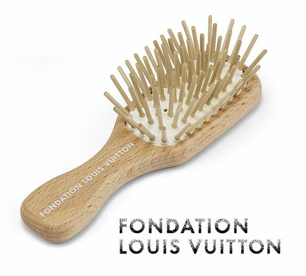 パリ限定！LOUIS VUITTON/ルイヴィトン美術館/木製ヘアブラシ/コンパクトウッドヘアブラシ/FONDATION LOUIS VUITTON【あす楽対応_関東】