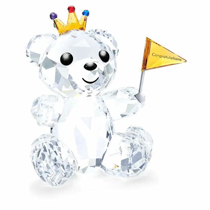 スワロフスキー（SWAROVSKI）Krisベア Congratulations/ラージサイズ/クリスタルオブジェ/Kris Bear/スワロフスキー社製置物