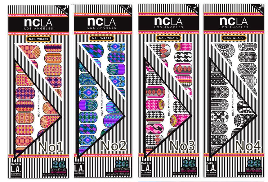 NCLA×House of Hollywoodネイルシール/ネイルラップ/NAIL WRAPS/26本分/エヌシーエルエー【あす楽対応_関東】