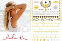フラッシュタトゥー LULU DK ルルディーケー ジュエリータトゥー Golden I Jewelry Tattoos テンポラリータトゥー タトゥシール ボ...